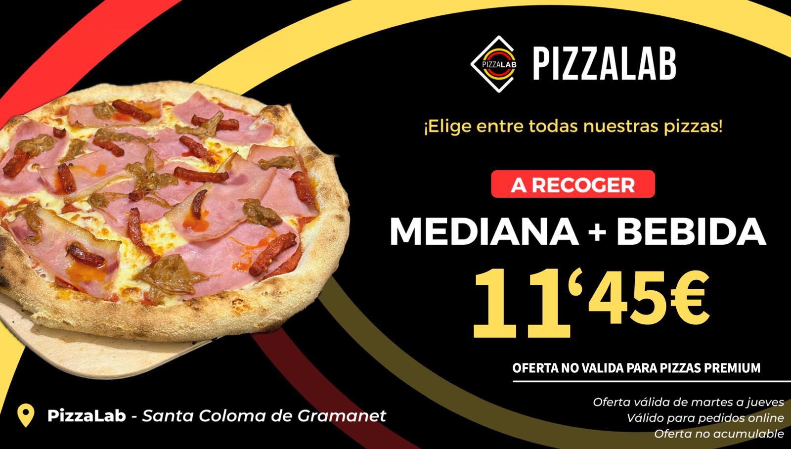 Mediana y bebida por 11,45€